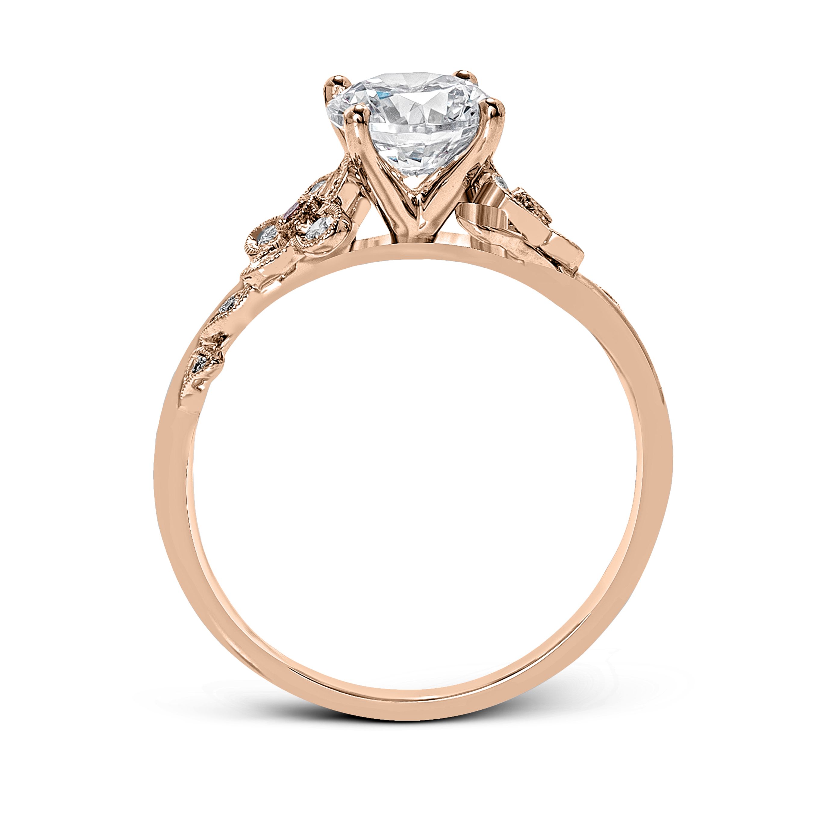 simon-g-mr2615-rose-gold-round-cut-engagement-ring-side