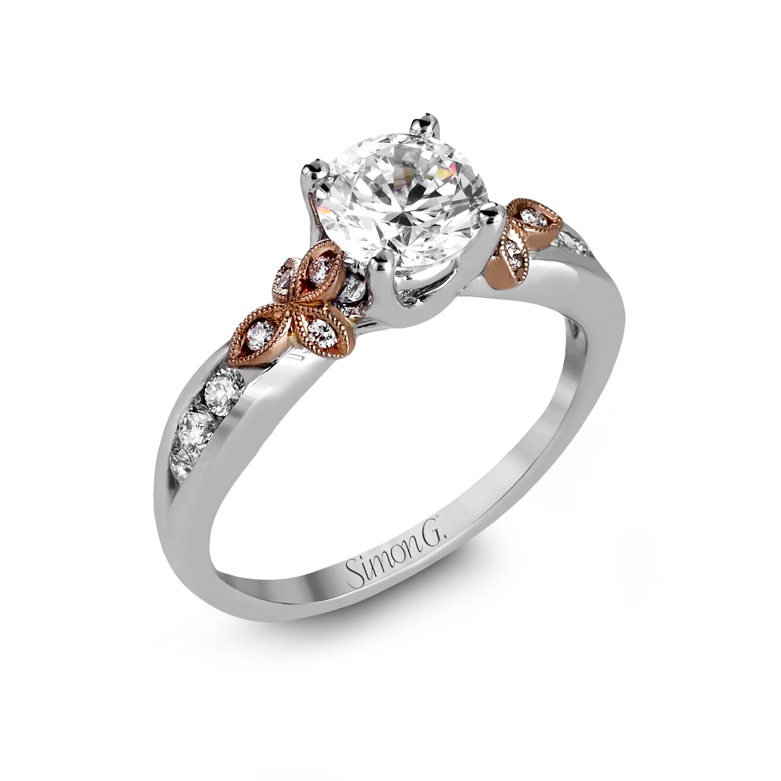 simon-g-mr2646-platinum-and-rose-gold-unique-floral-inspired-engagement-ring