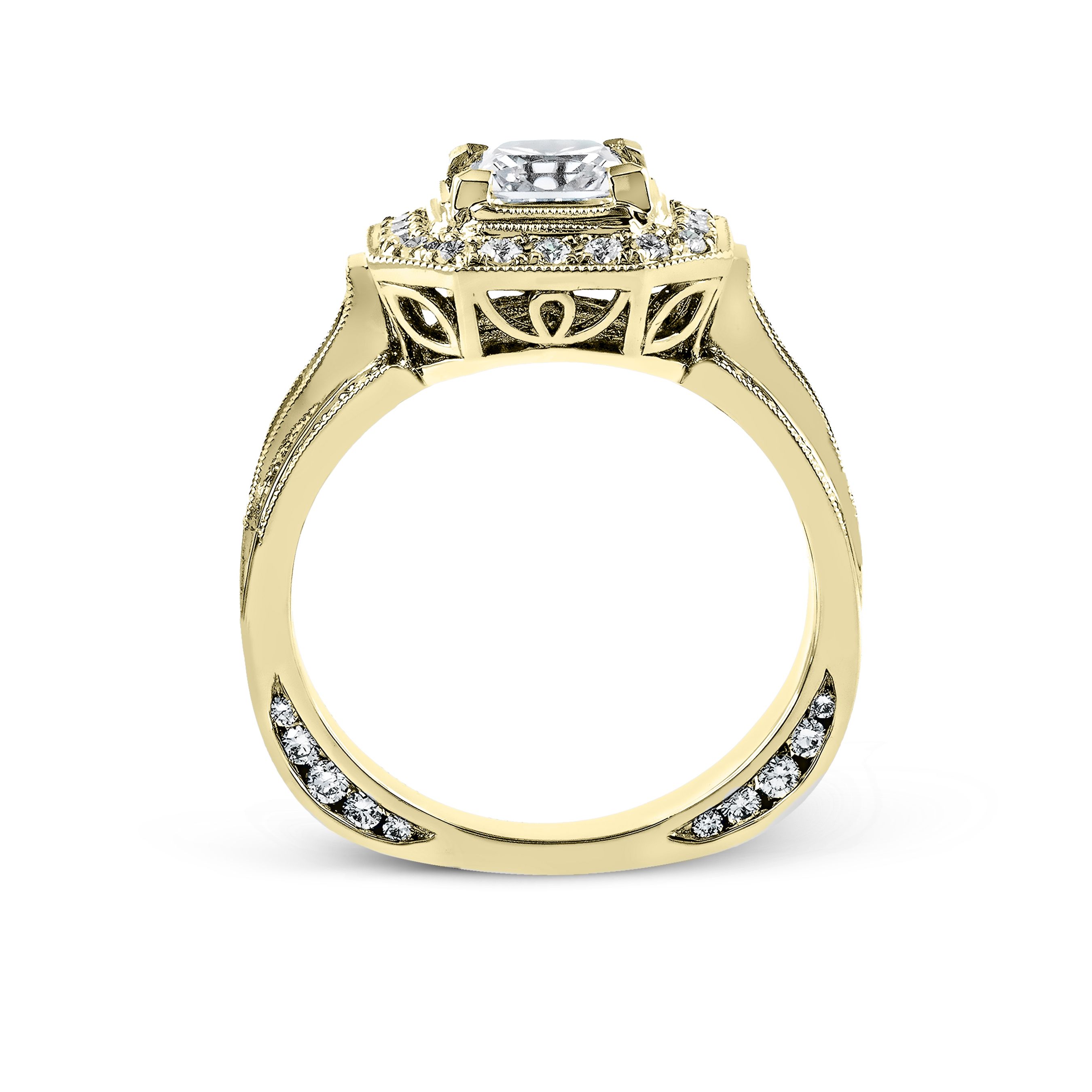 simon-g-nr109-a-yellow-gold-princess-cut-engagement-ring-side