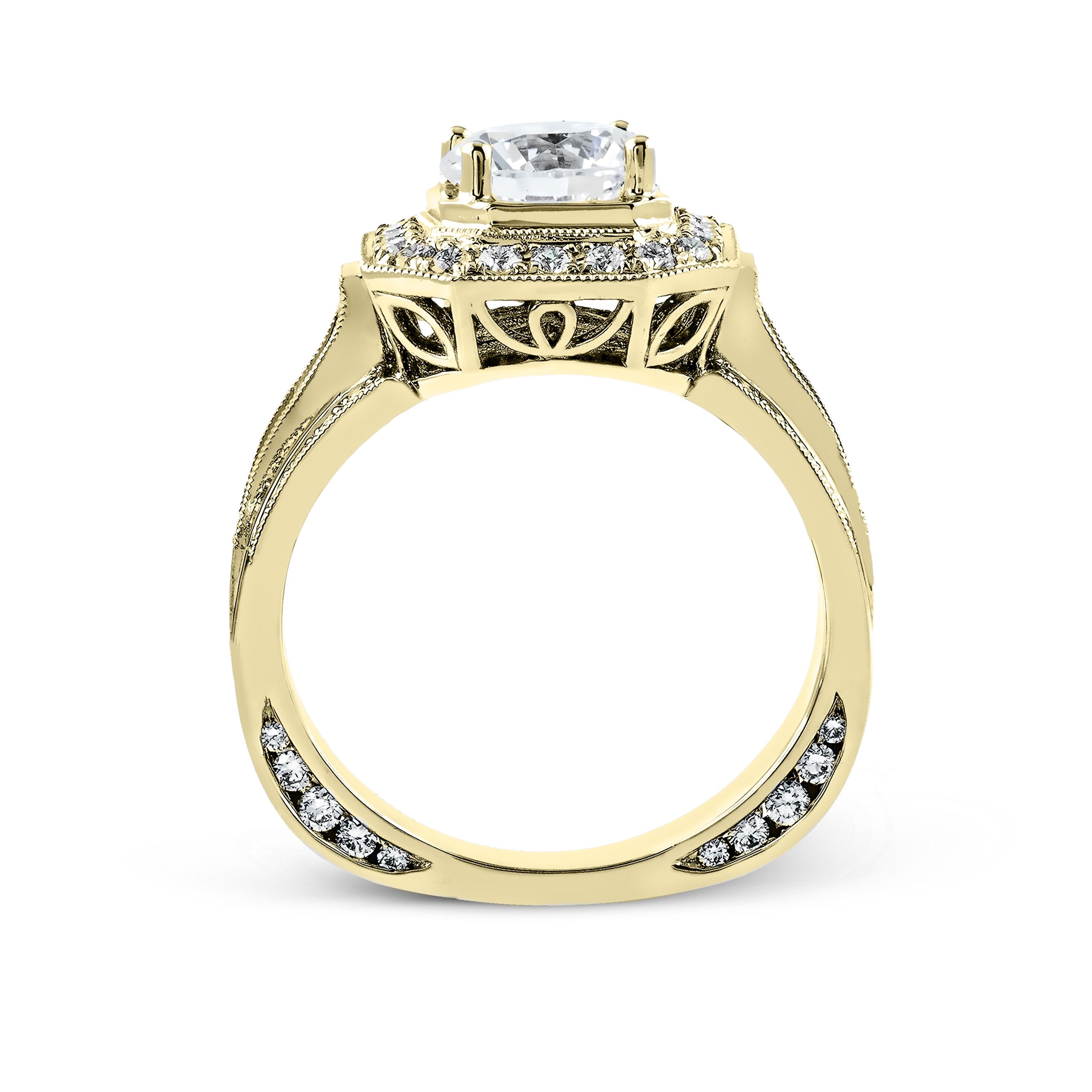 simon-g-nr109-yellow-gold-round-cut-engagement-ring-side