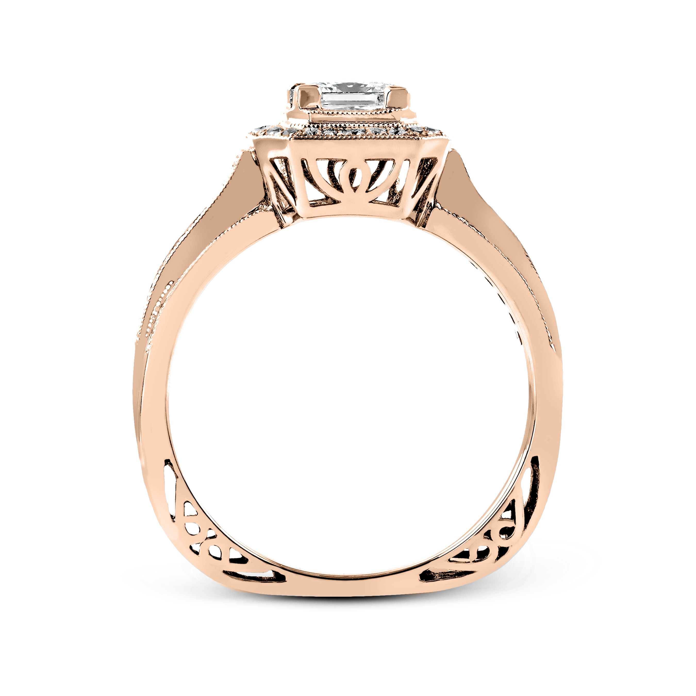 simon-g-nr454-rose-gold-princess-cut-engagement-ring-side