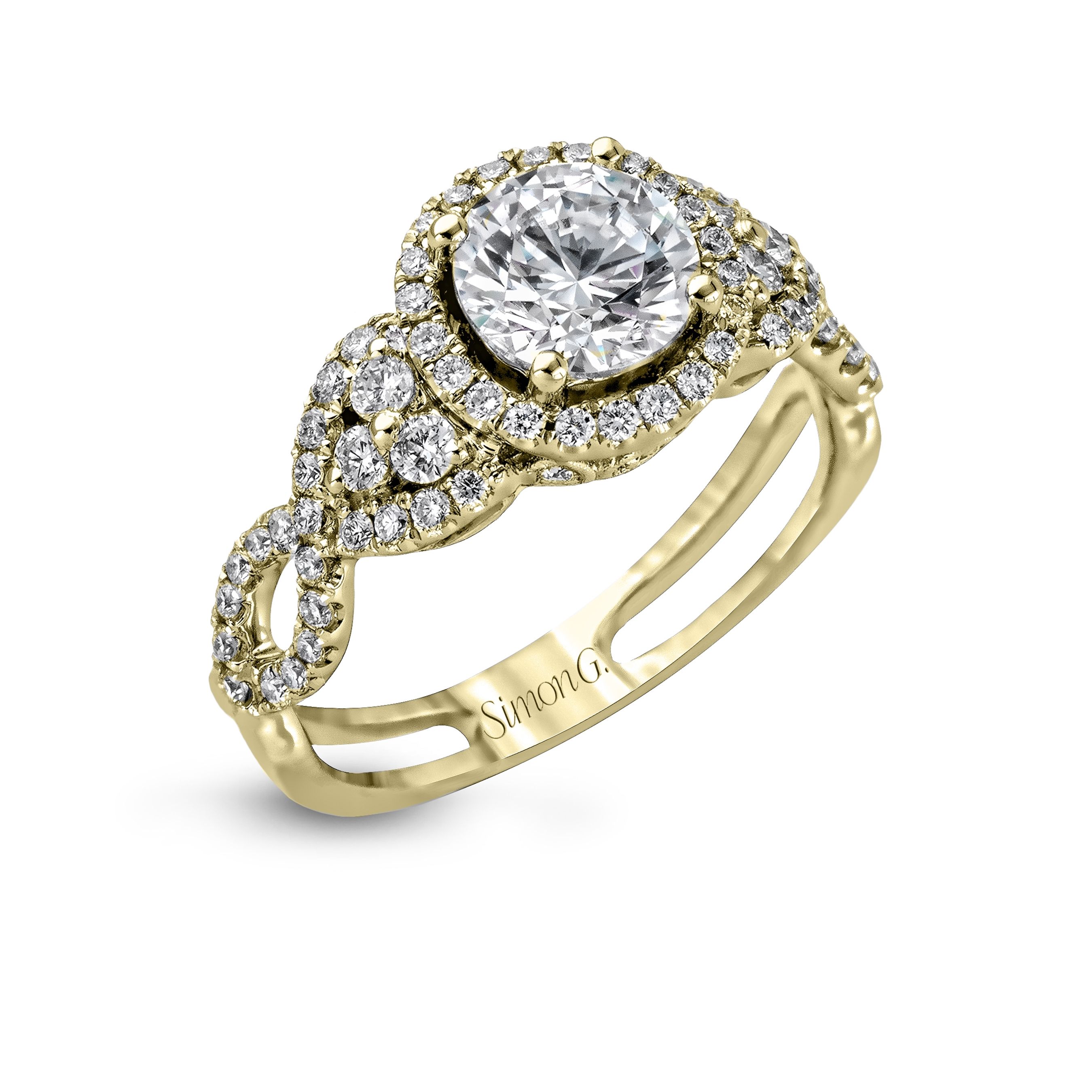 simon-g-tr160-yellow-gold-twist-band-halo-engagement-ring
