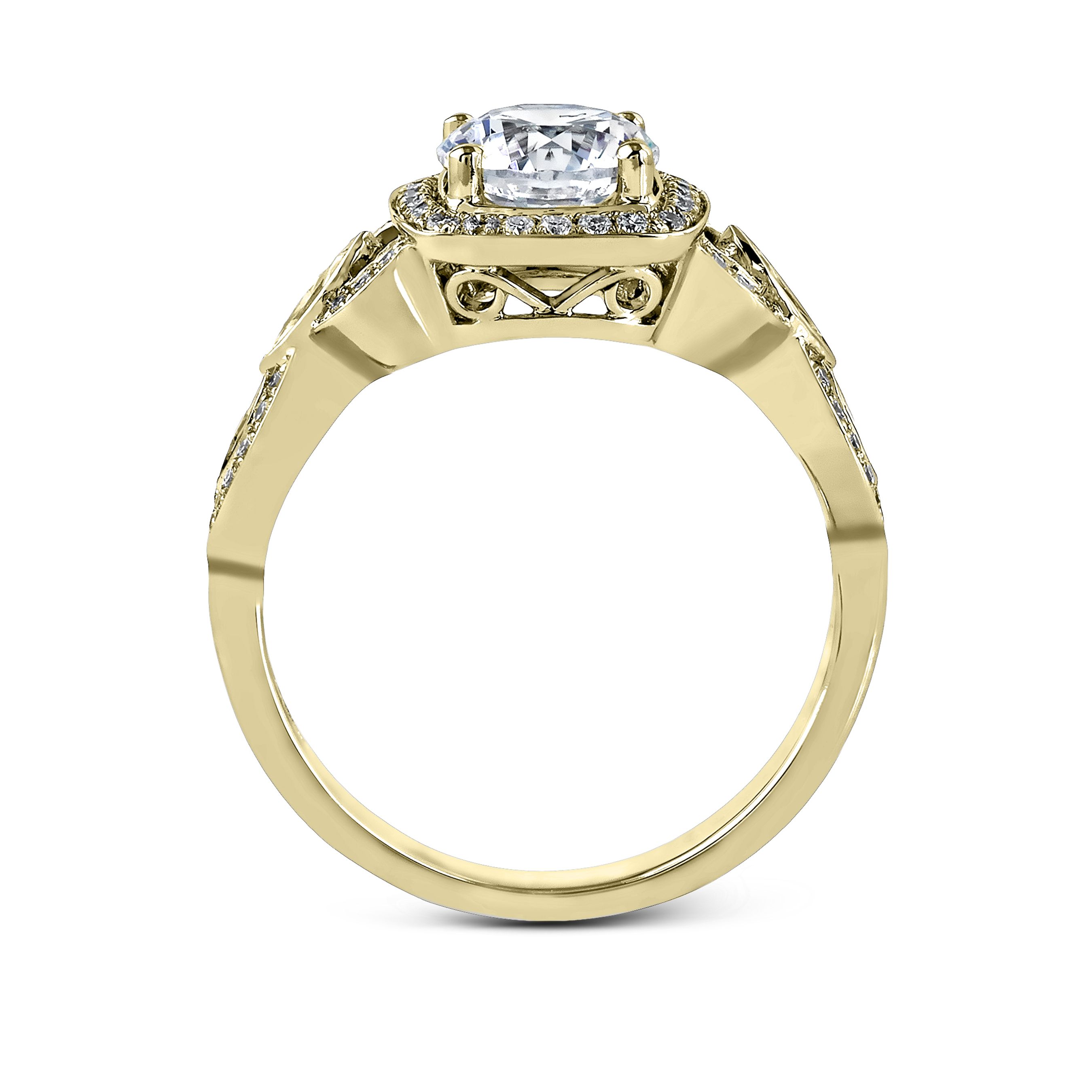 simon-g-tr395-yellow-gold-round-cut-engagement-ring-side