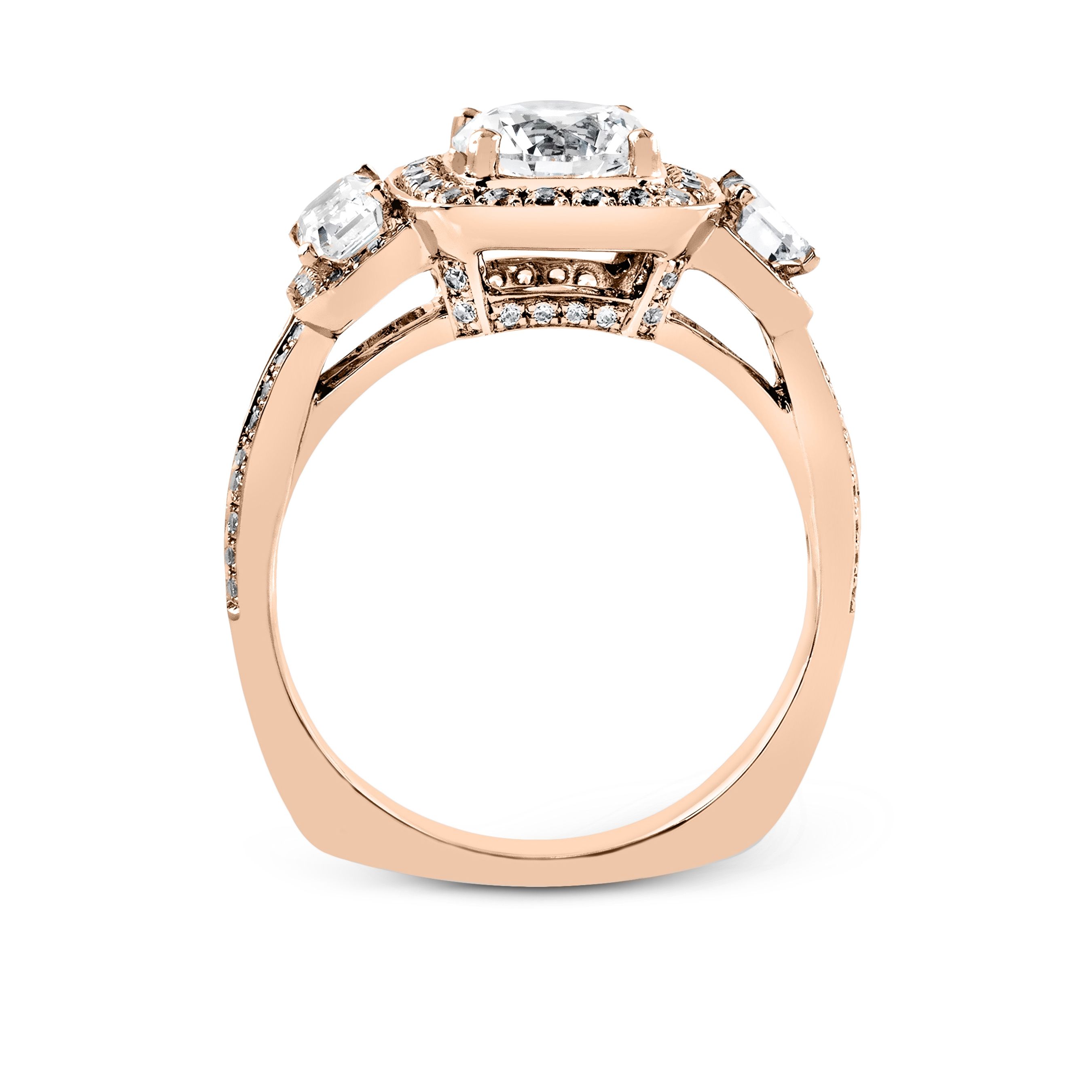 simon-g-tr446-rose-gold-round-cut-engagement-ring-side