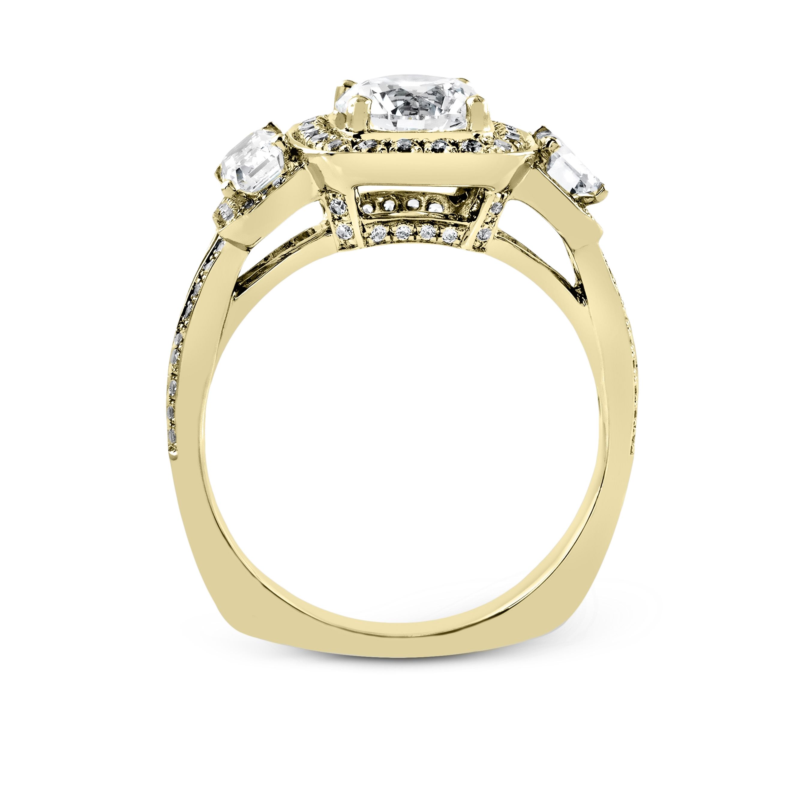 simon-g-tr446-yellow-gold-round-cut-engagement-ring-side