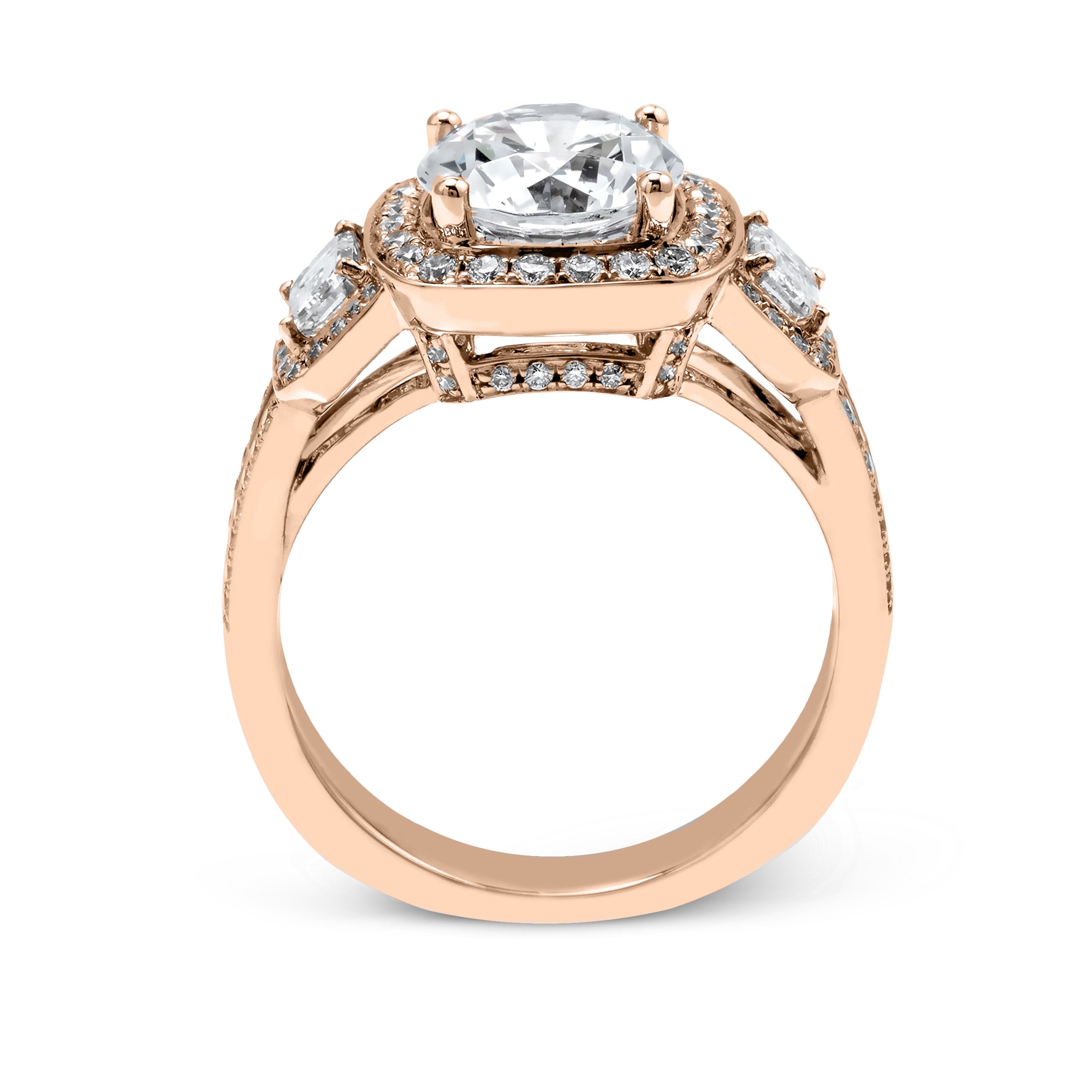 simon-g-tr484-rose-gold-round-cut-engagement-ring-side