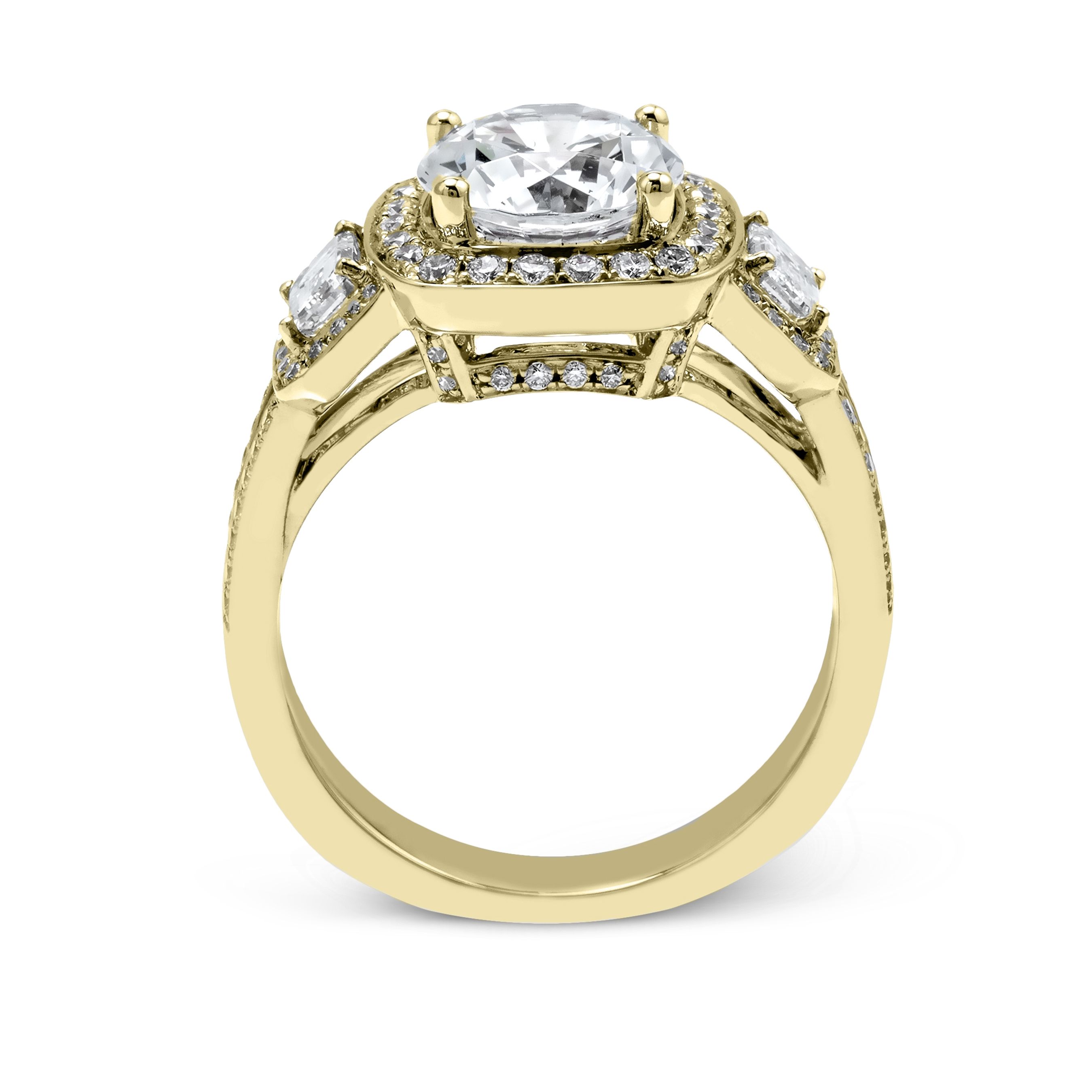 simon-g-tr484-yellow-gold-round-cut-engagement-ring-side