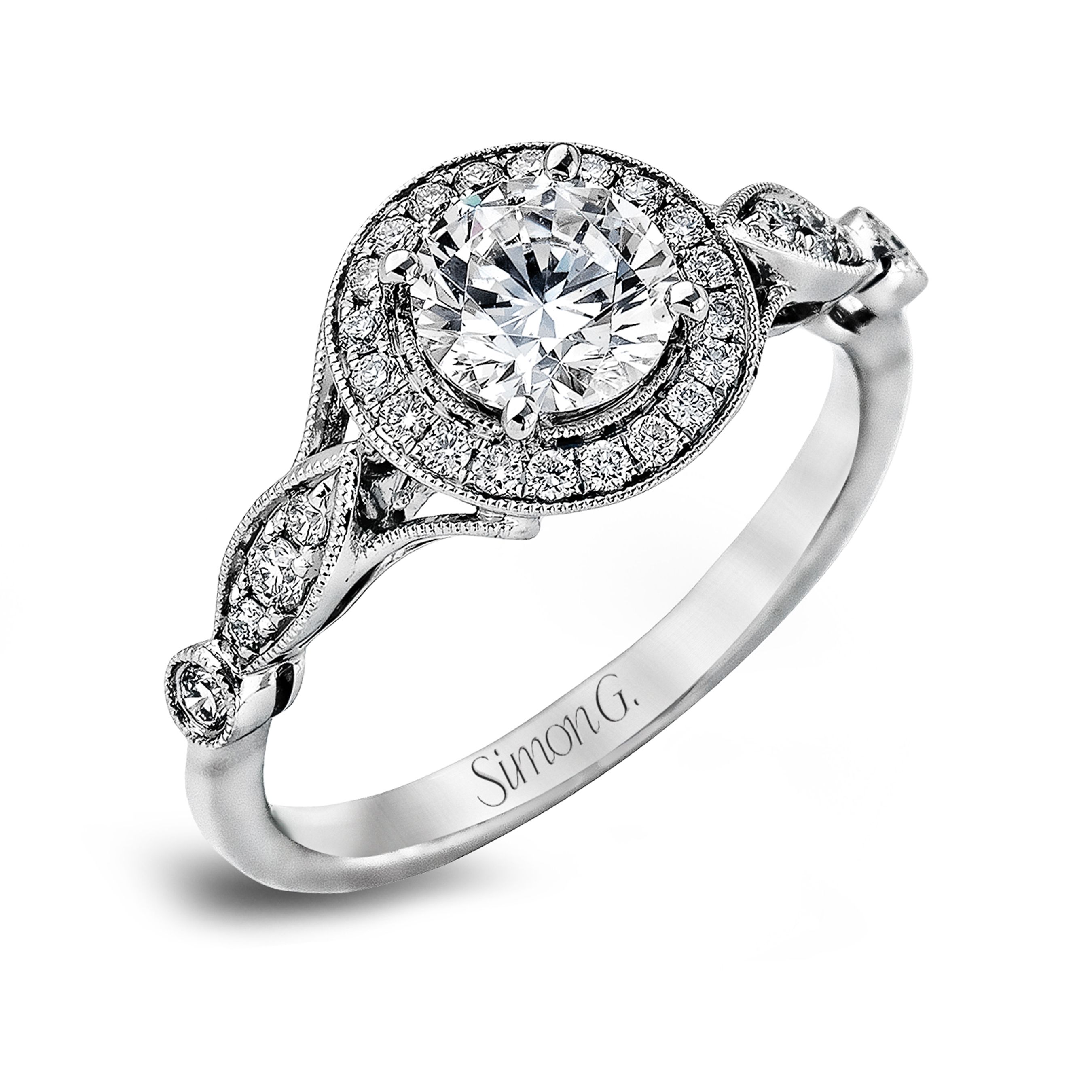 simon-g-tr523-platinum-antique-halo-engagement-ring