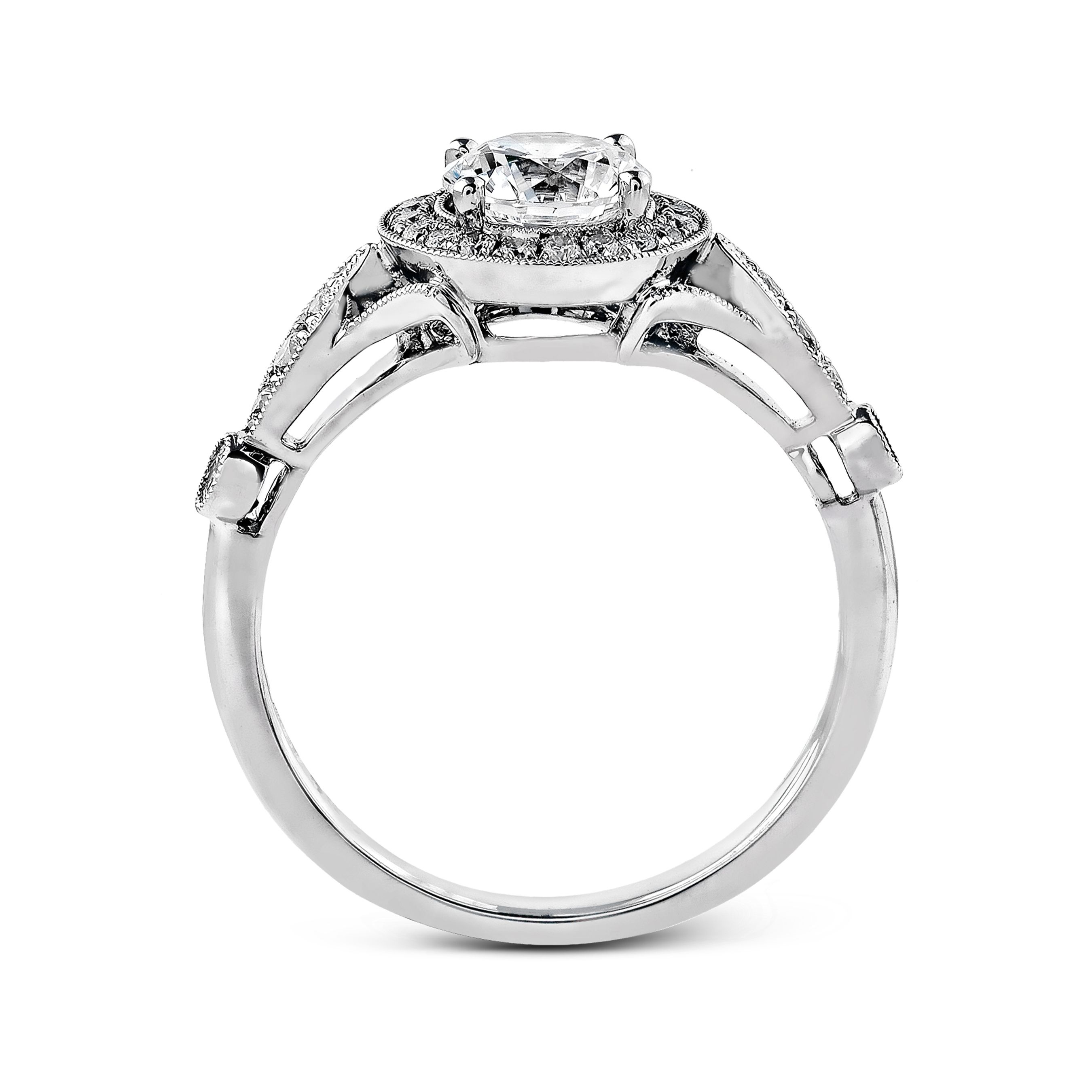 simon-g-tr523-platinum-round-cut-engagement-ring-side