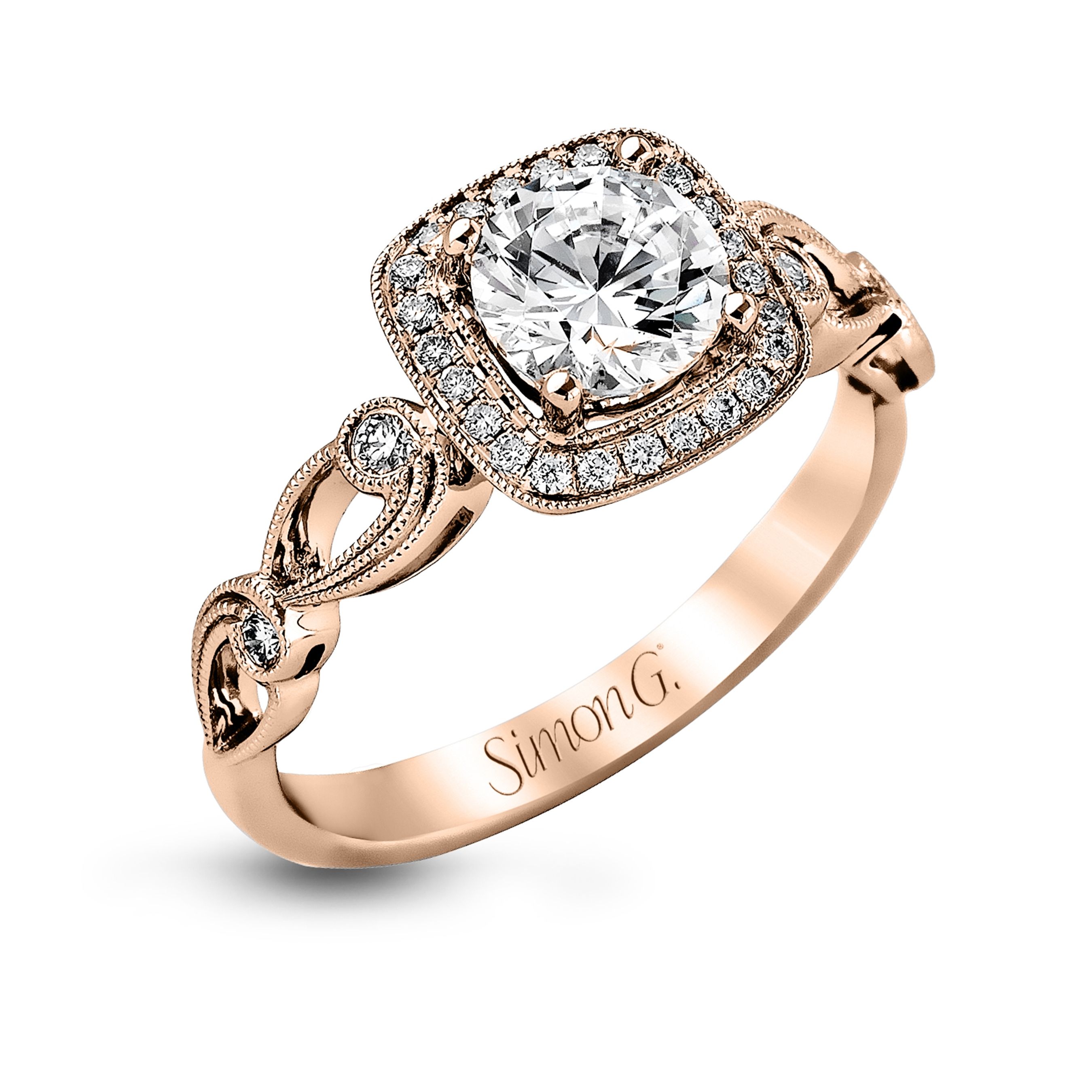 simon-g-tr526-rose-gold-vintage-cushion-halo-engagement-ring