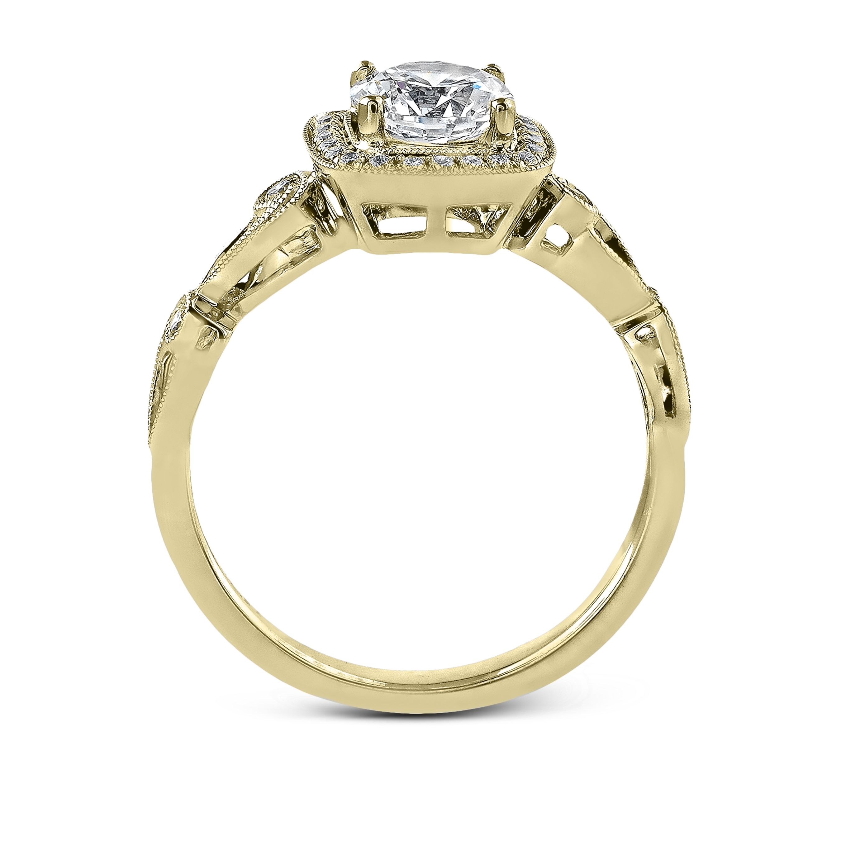 simon-g-tr526-yellow-gold-round-cut-engagement-ring-side