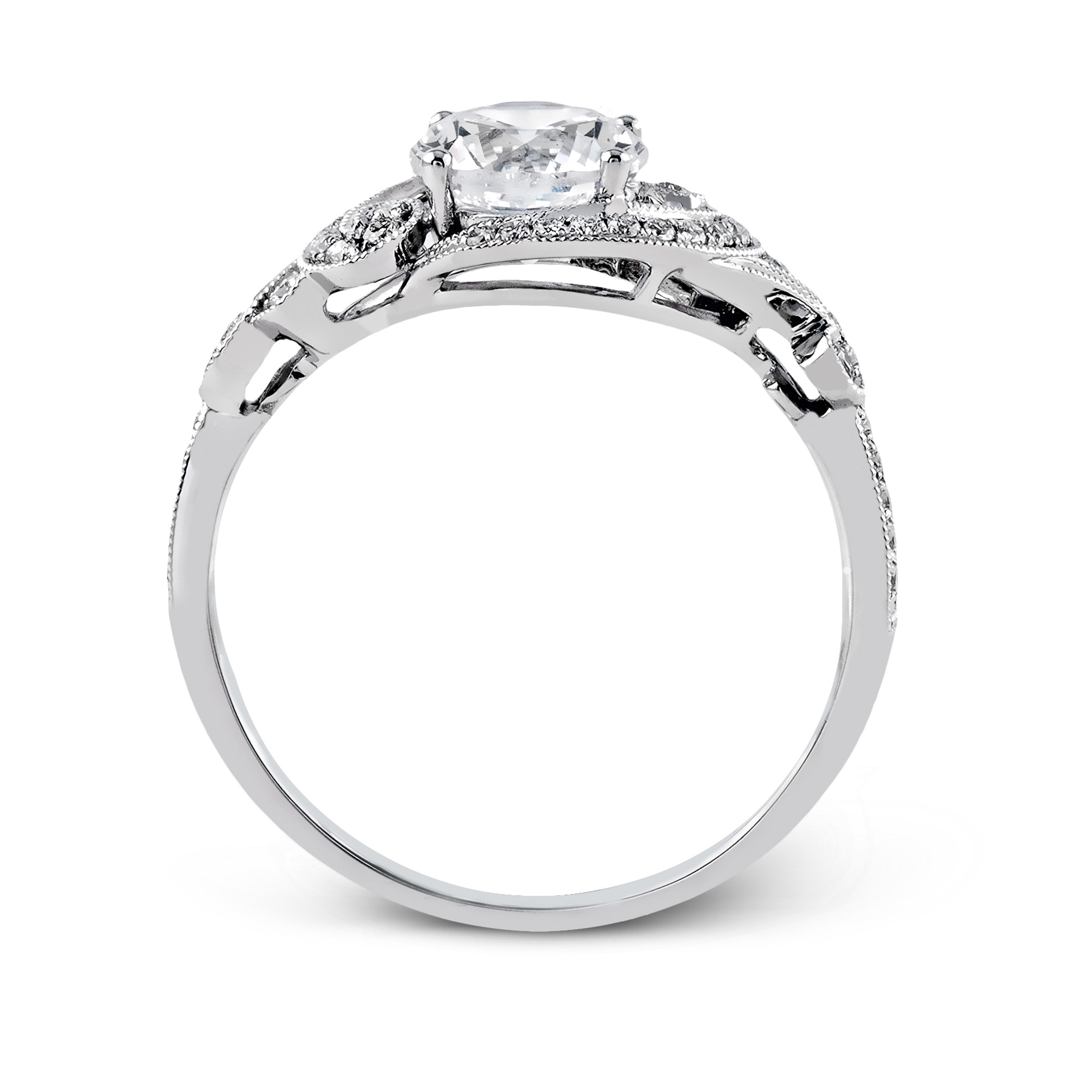simon-g-tr529-platinum-round-cut-engagement-ring-side