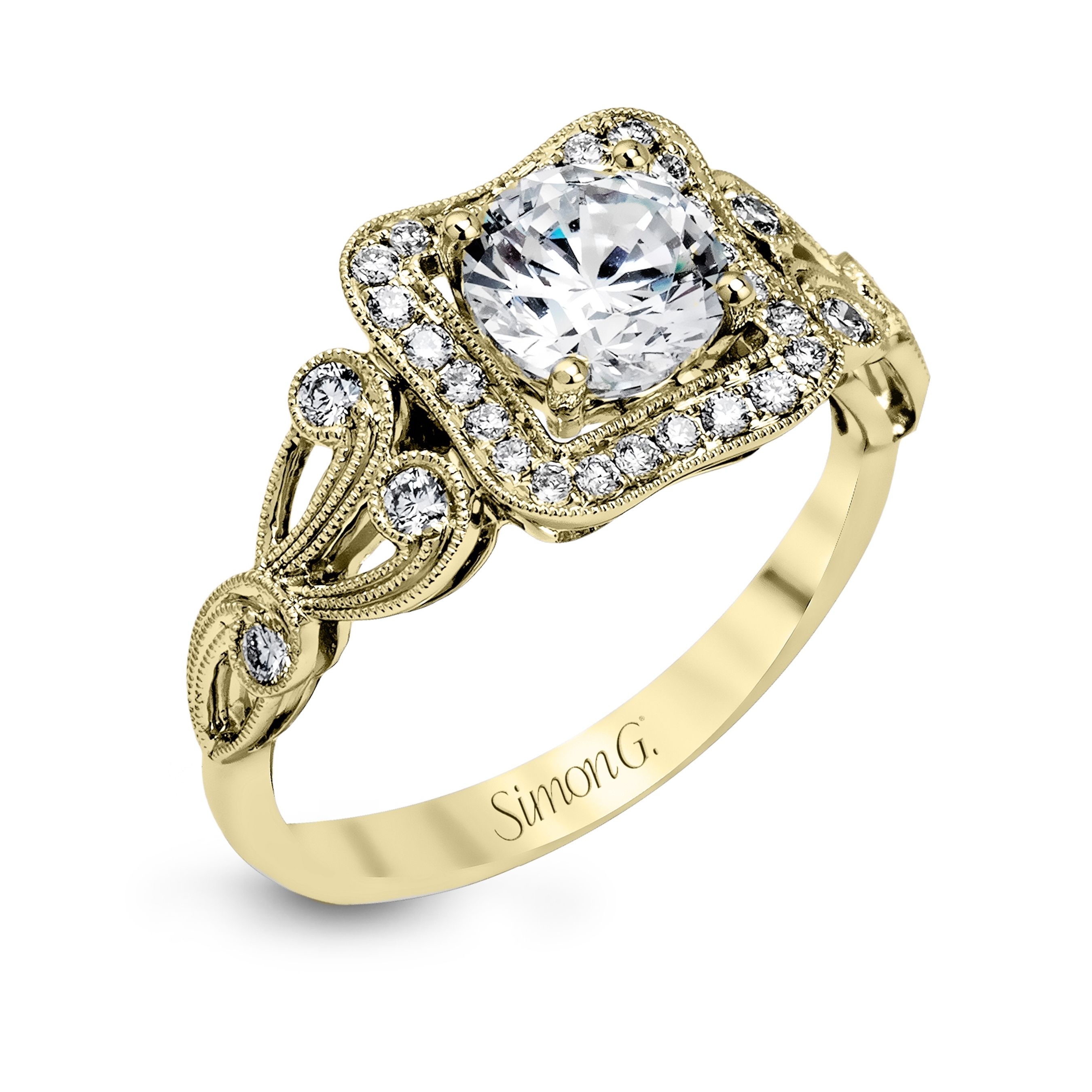 simon-g-tr549-yellow-gold-antique-halo-diamond-engagement-ring