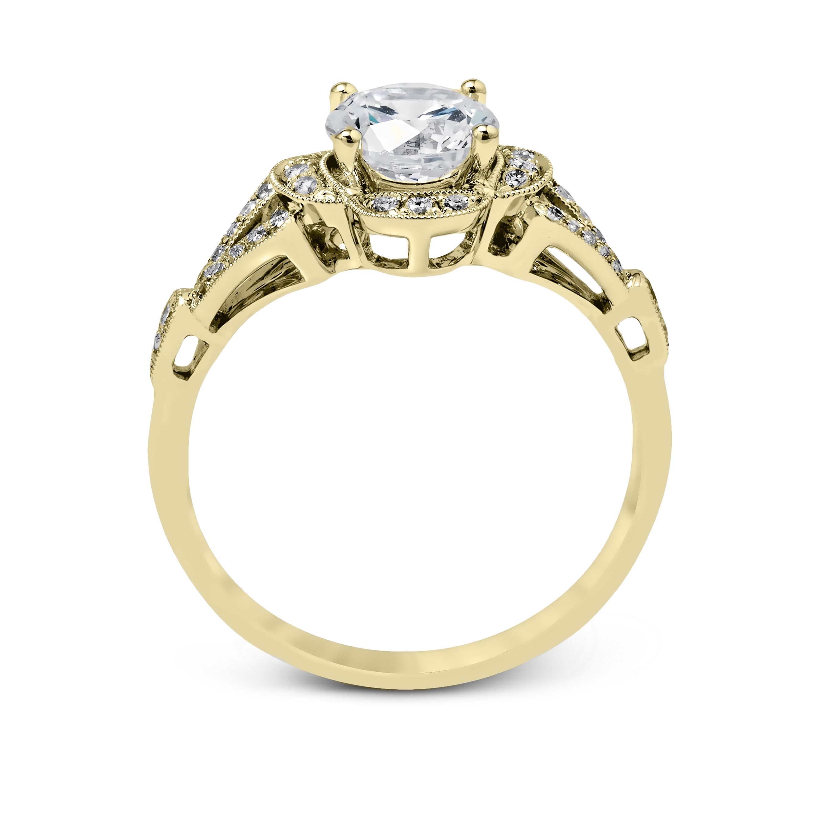 simon-g-tr561-yellow-gold-round-cut-engagement-ring-side