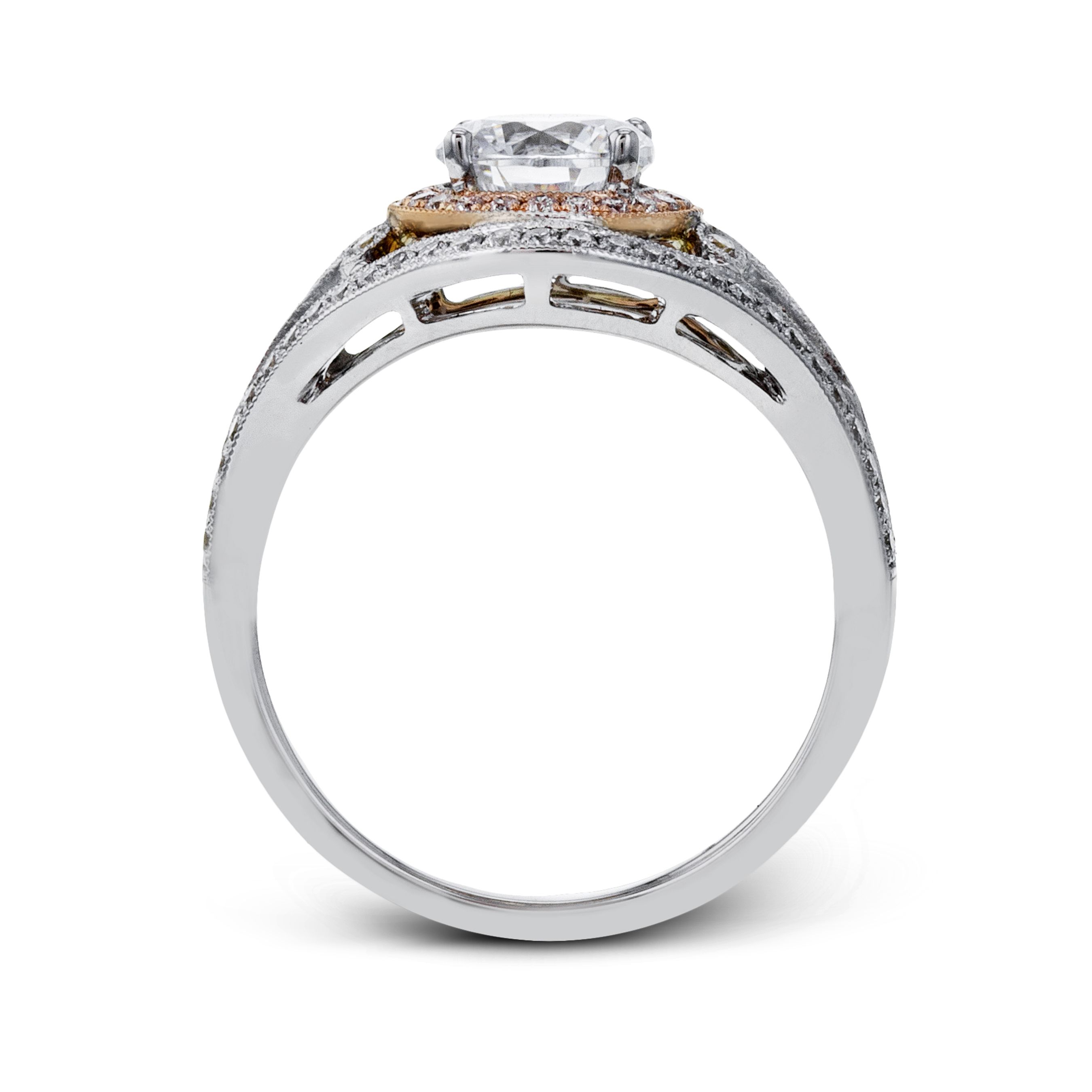simon-g-tr628-platinum-and-rose-gold-round-cut-engagement-ring-side