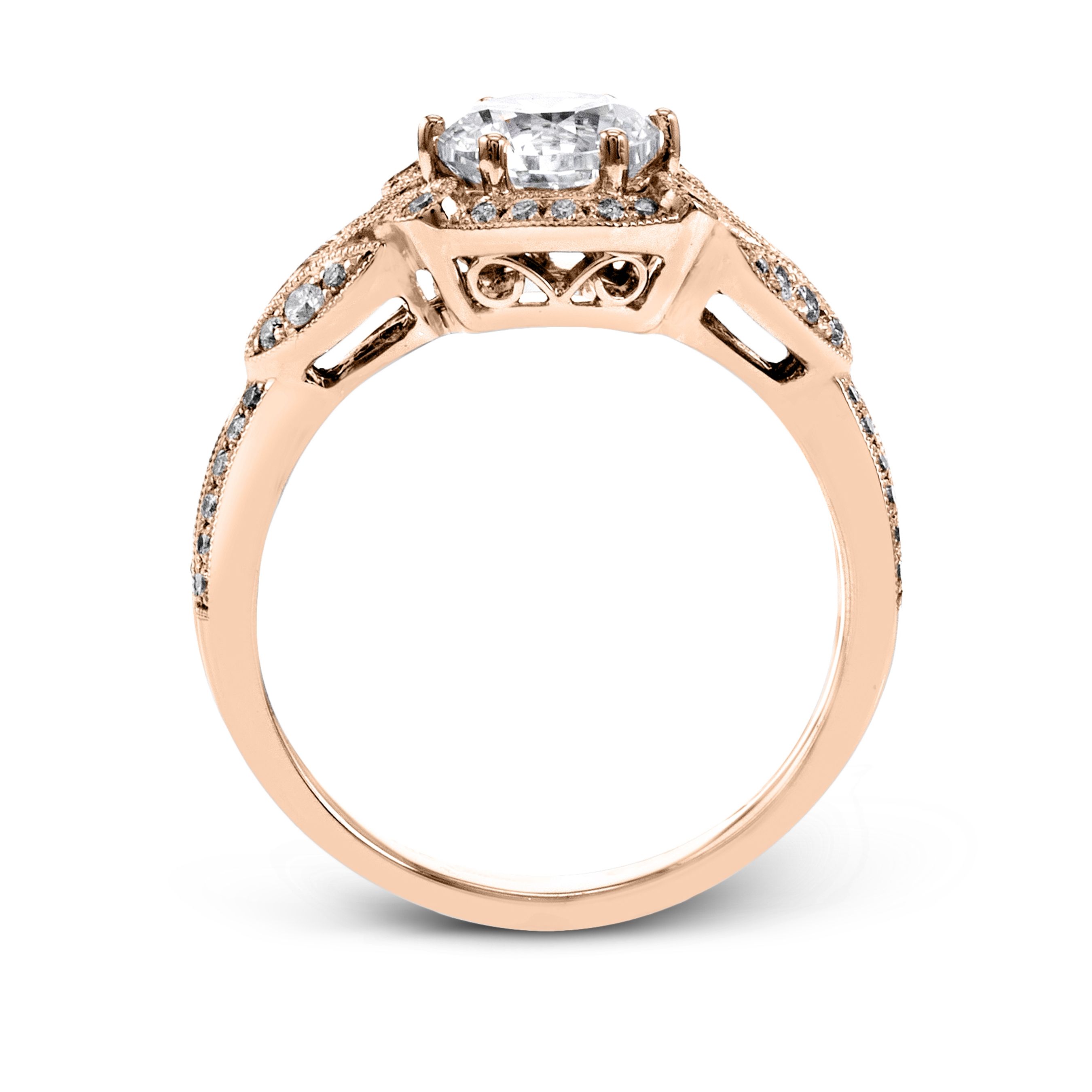 simon-g-tr629-rose-gold-round-cut-engagement-ring-side