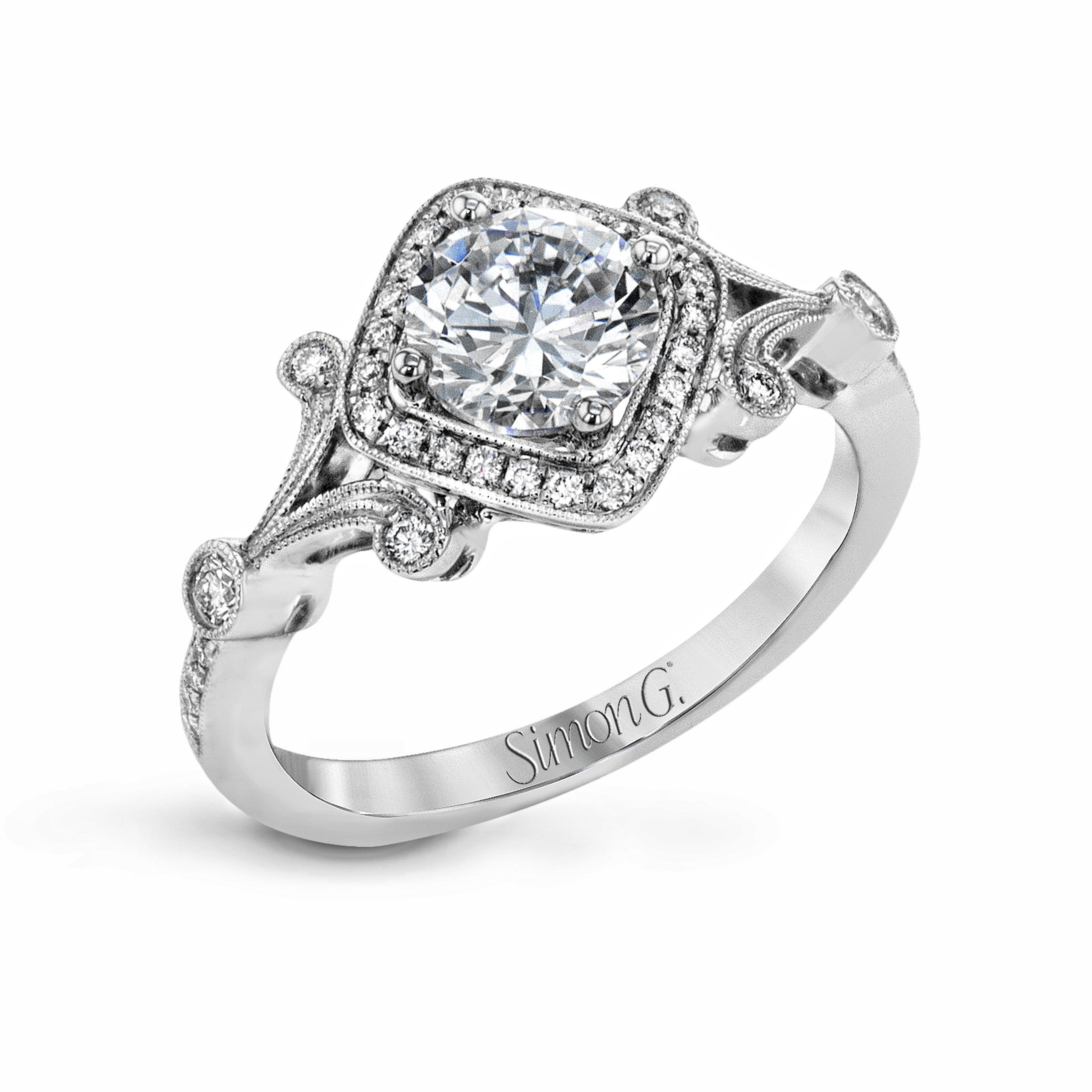 simon-g-tr656-platinum-vintage-cushion-halo-engagement-ring