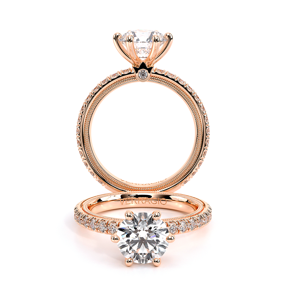 TRADITION-180R-6 Pave Engagement Ring
