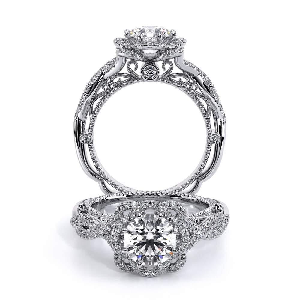 VENETIAN-5051 Halo Engagement Ring