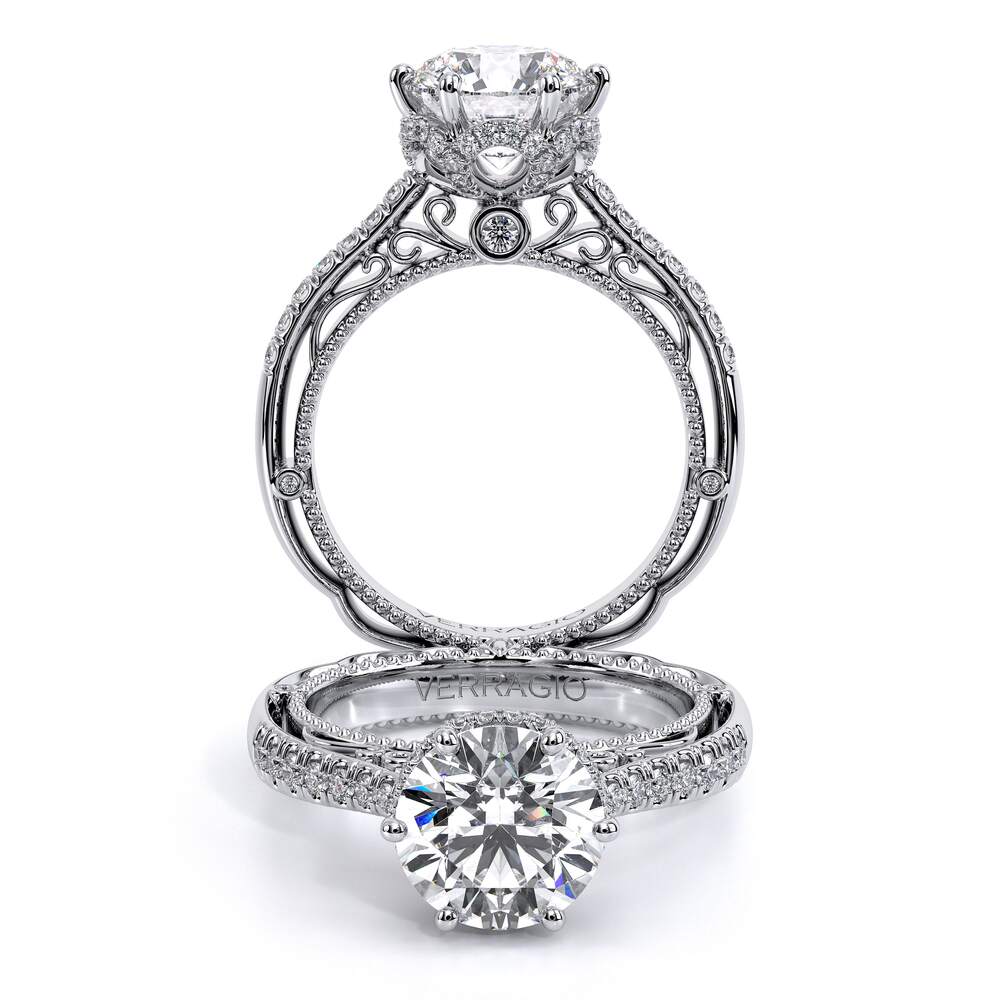 VENETIAN-5052 Pave Engagement Ring