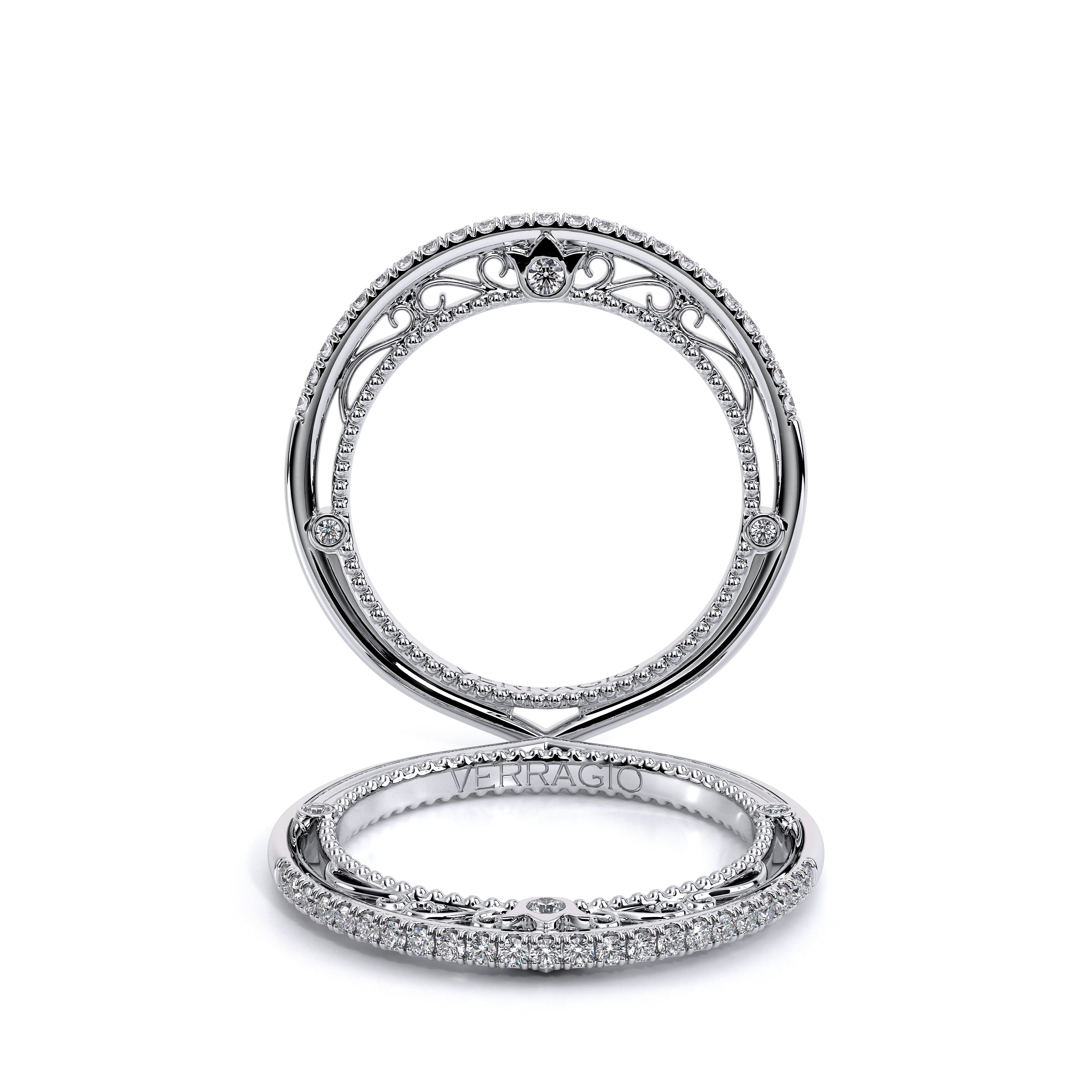 Venetian-5079wsb-Platinum Wedding Band