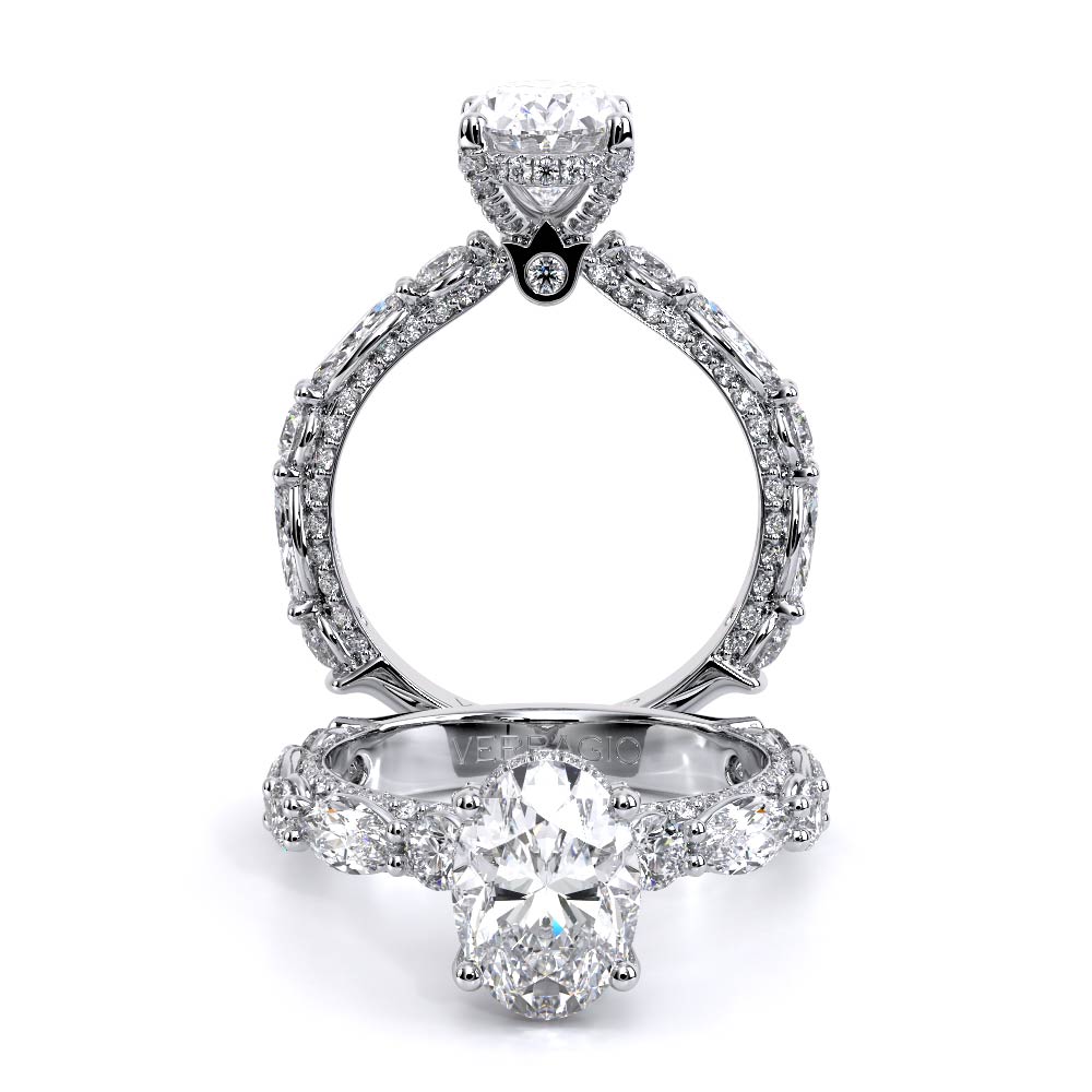 COUTURE-0490OV30 Pave Engagement Ring
