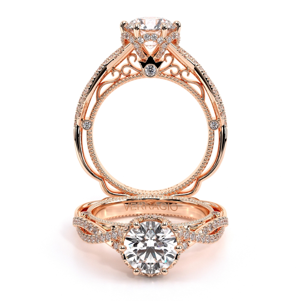 Venetian-5078r-Platinum Round Solitaire Engagement Ring