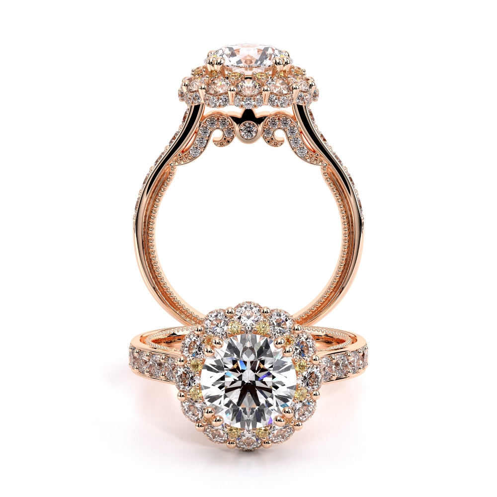 Insignia-7106r-Platinum Round Halo Engagement Ring