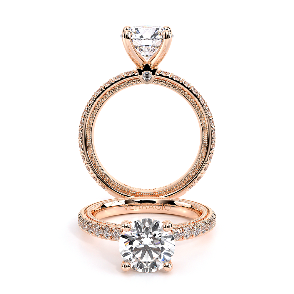 Tradition-180r4-Platinum Round Pave Engagement Ring