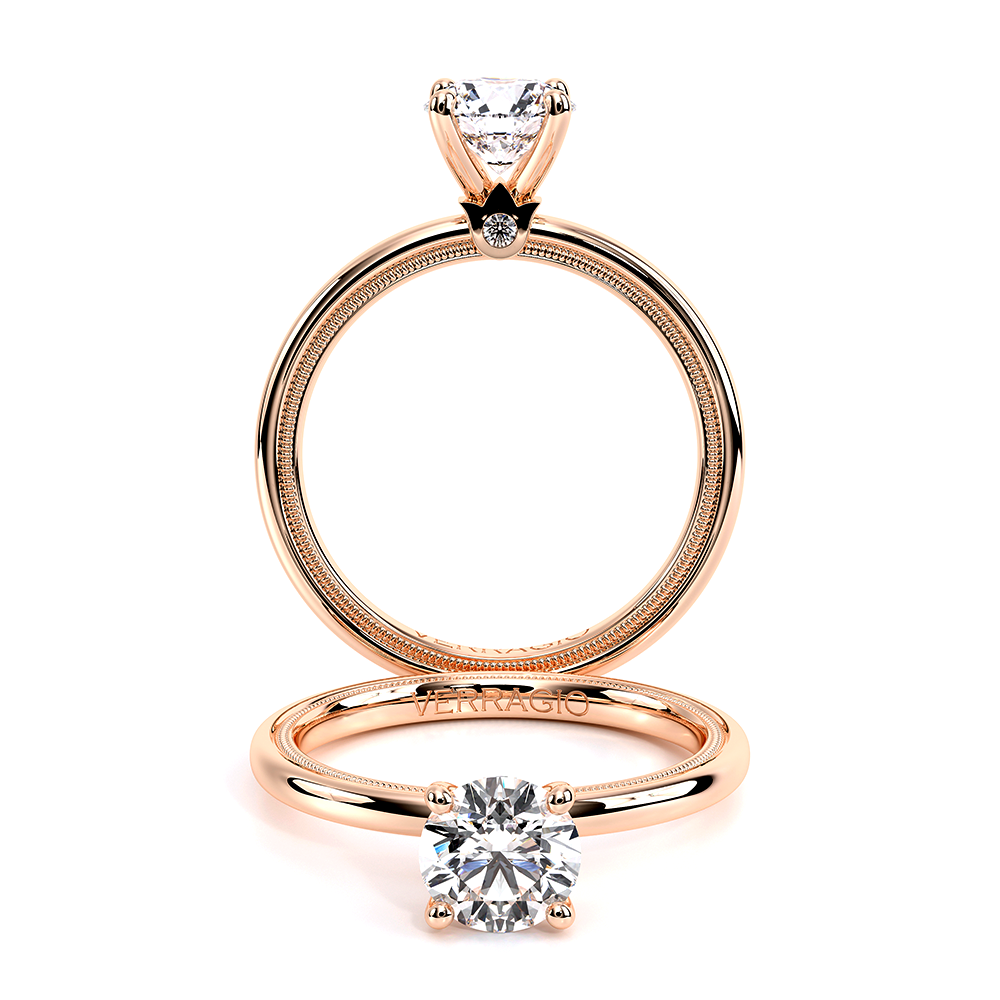 Tradition-120r4-S-18k Yellow Gold Round Solitaire Engagement Ring