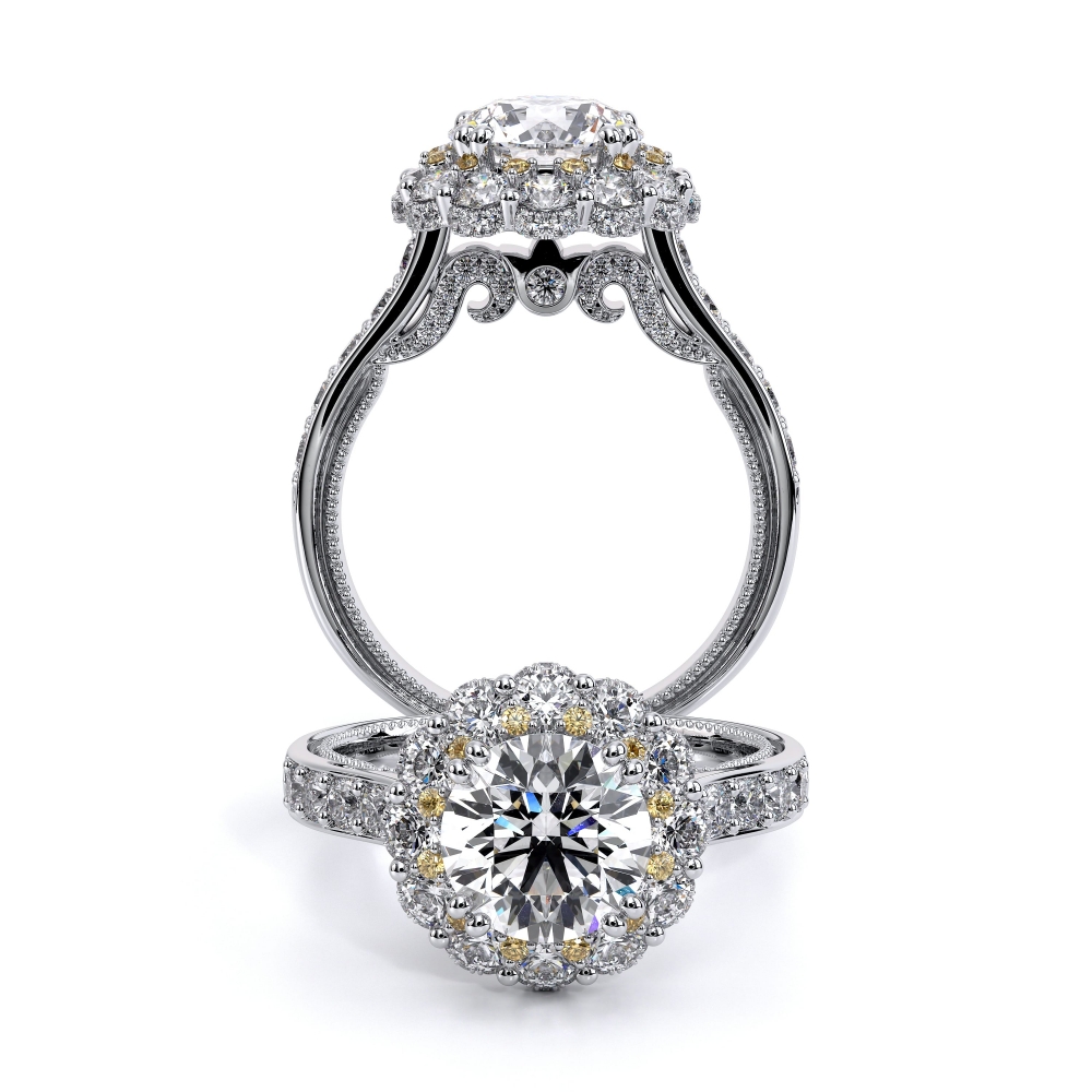 Insignia-7106r-Platinum Round Halo Engagement Ring