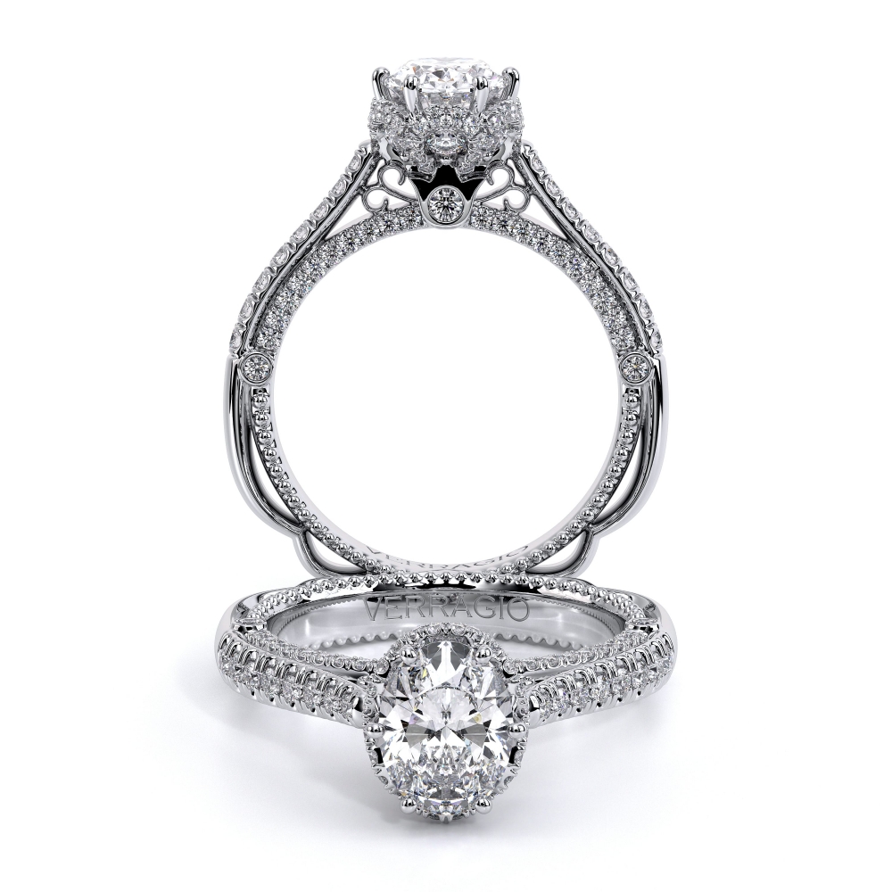 Venetian-5070dov-Platinum Oval Pave Engagement Ring