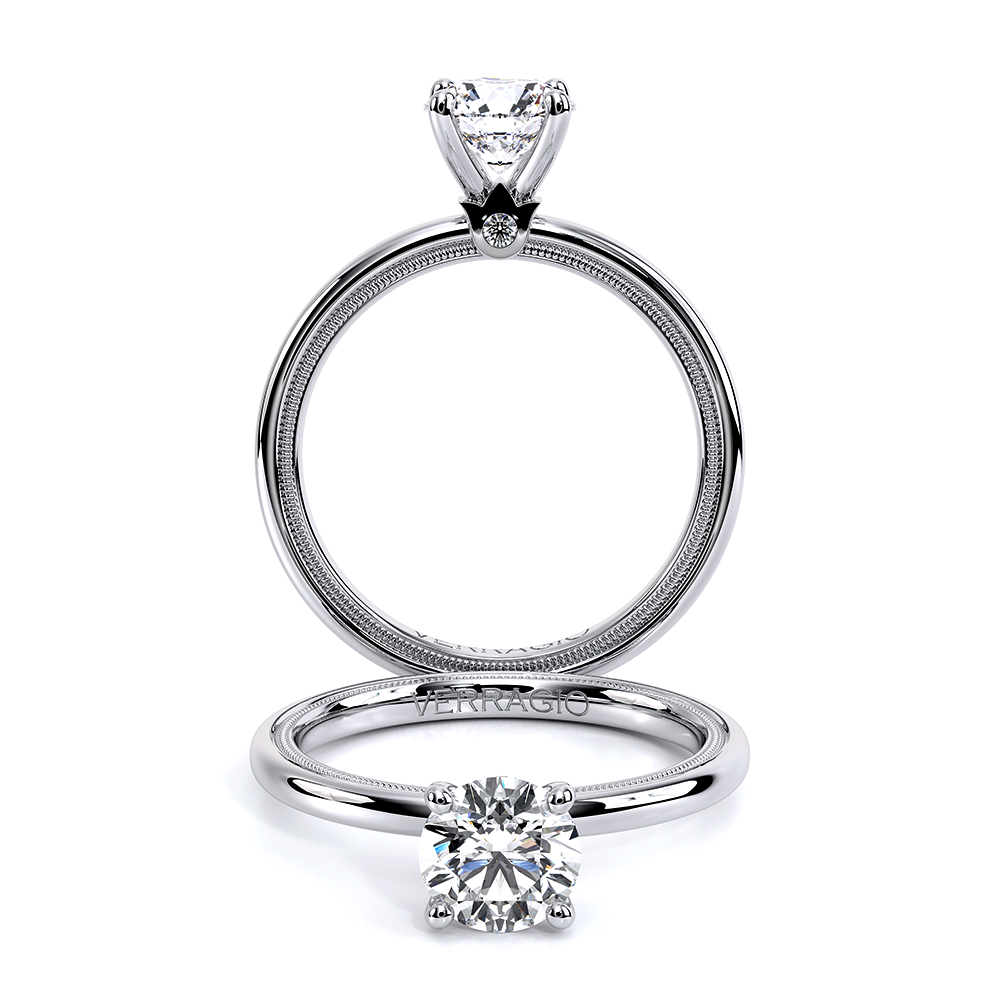Tradition-120r4-S-18k Yellow Gold Round Solitaire Engagement Ring