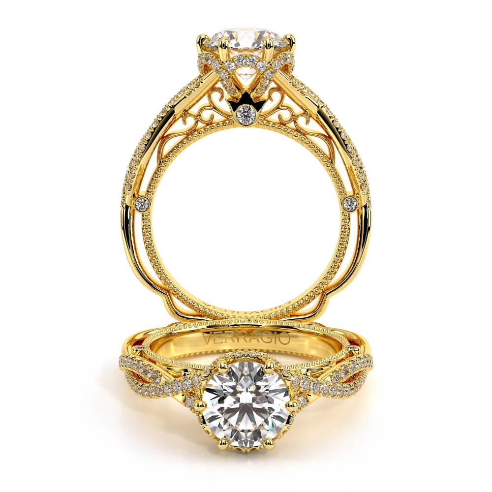 Venetian-5078r-Platinum Round Solitaire Engagement Ring
