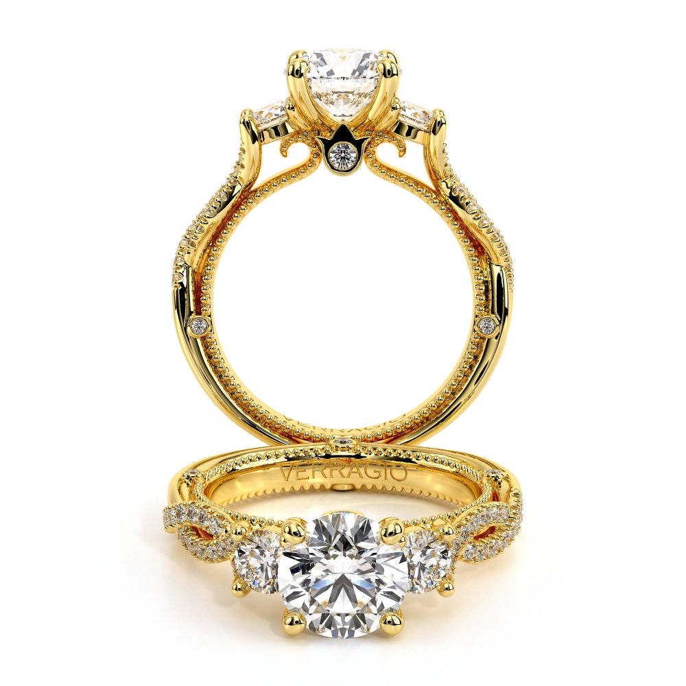 Couture-0423r-Tt-Platinum Round Three-Stone Engagement Ring