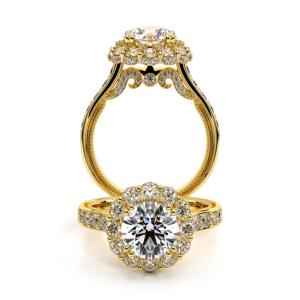 Insignia-7106r-Platinum Round Halo Engagement Ring