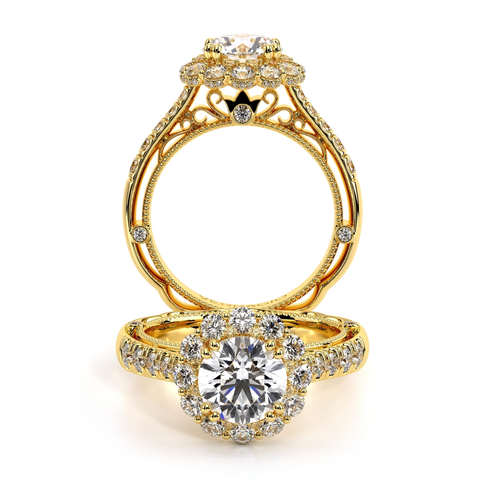 Venetian-5080cu-Platinum Cushion Halo Engagement Ring